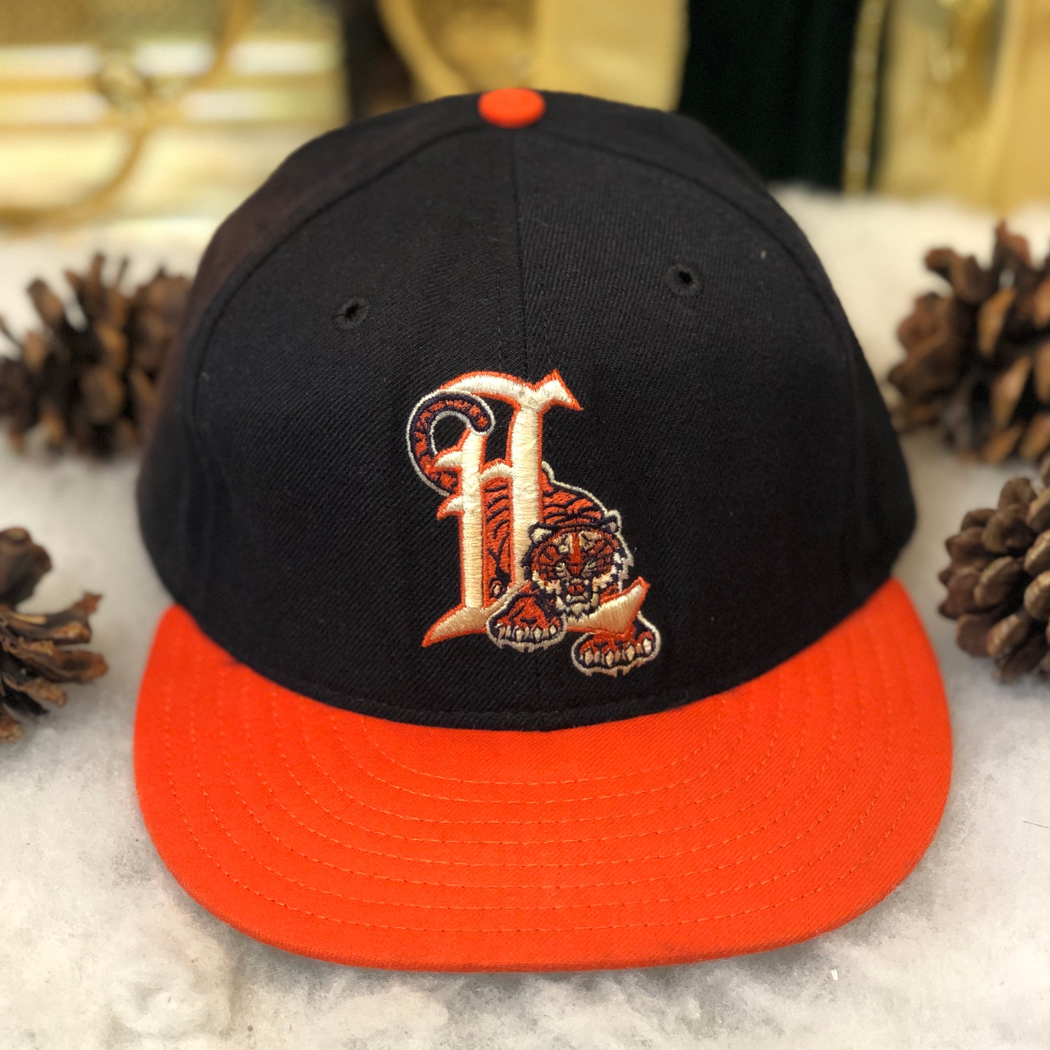 Vintage MiLB Lakeland Tigers New Era Wool Fitted Hat 7 3/8