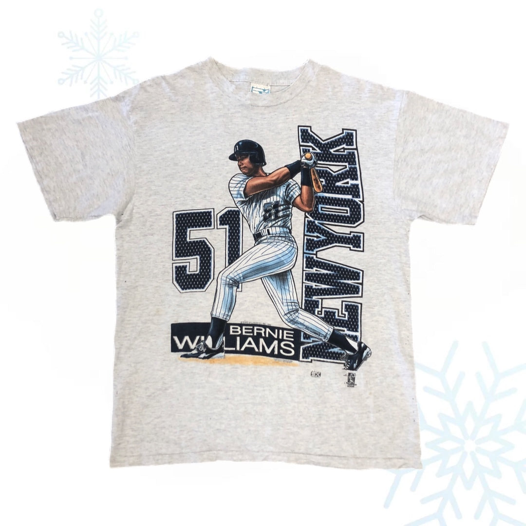 Vintage 1996 MLB New York Yankees Bernie Williams Shirt Xplosion T-Shirt (L)