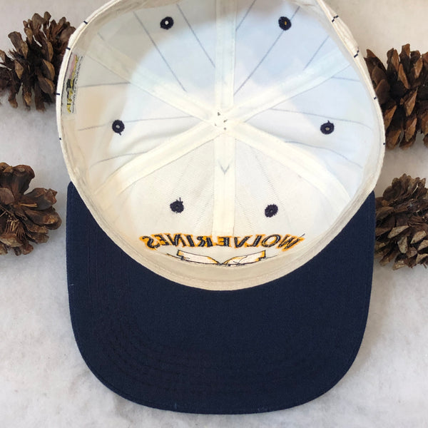 Vintage NCAA Michigan Wolverines #1 Apparel Tie-Back Hat