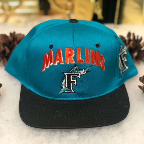 Vintage Deadstock NWOT MLB Florida Marlins Drew Pearson *YOUTH* Twill Snapback Hat