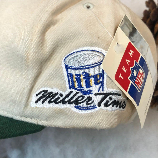 Vintage Deadstock NWT NFL Green Bay Packers Miller Time Promo Starter Snapback Hat