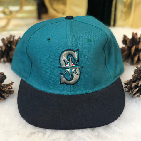 Vintage MLB Seattle Mariners New Era Wool Fitted Hat 7 1/8