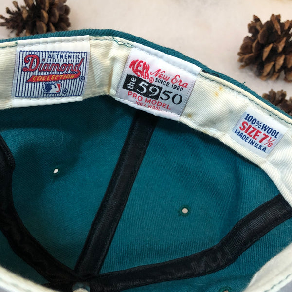 Vintage MLB Seattle Mariners New Era Wool Fitted Hat 7 1/8