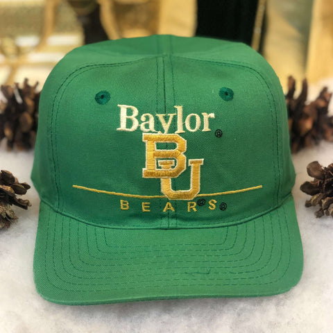 Vintage NCAA Baylor Bears Twins Enterprise Bar Line Twill Snapback Hat