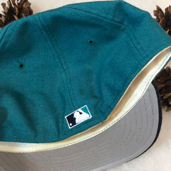 Vintage MLB Seattle Mariners New Era Wool Fitted Hat 7 1/8