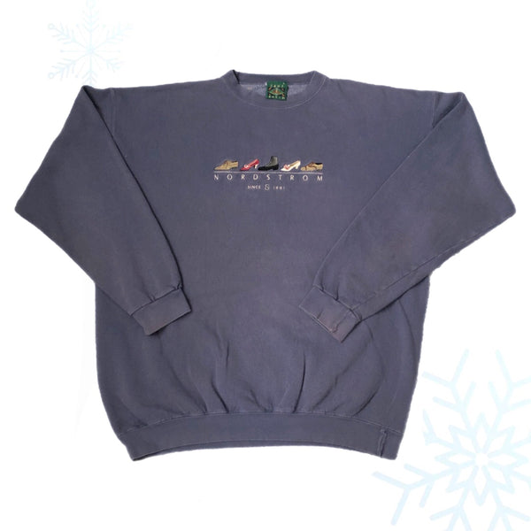 Vintage Nordstrom Shoes Luxury Fashion Store Crewneck Sweatshirt (L)