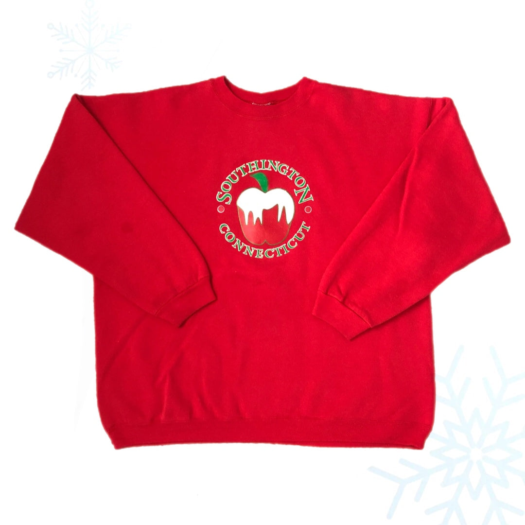Vintage Southington Connecticut Apple Crewneck Sweatshirt (XL)