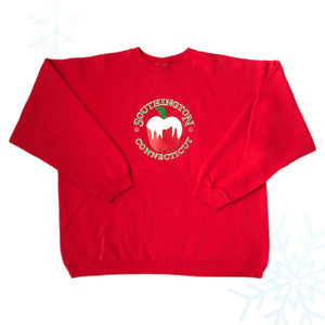 Vintage Southington Connecticut Apple Crewneck Sweatshirt (XL)