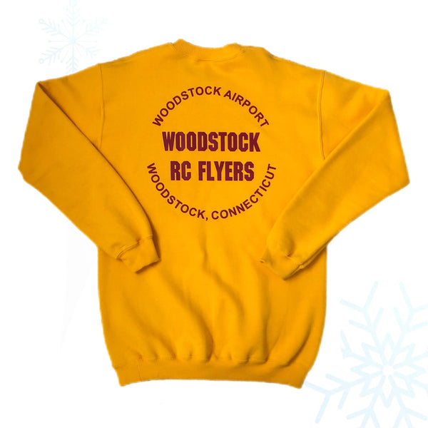 Vintage Woodstock Connecticut Airport RC Flyers Crewneck Sweatshirt (S)