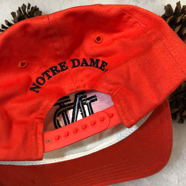 Vintage NCAA Notre Dame Fighting Irish Orange Snapback Hat