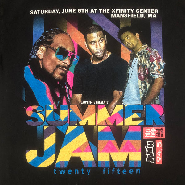 JAM'N 94.5 Boston 2015 Summer Jam Hip Hop R&B Concert T-Shirt (M)