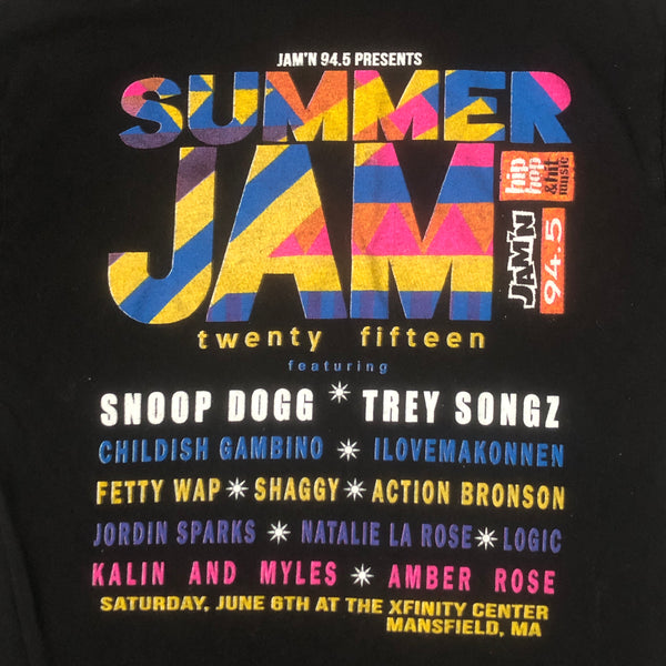 JAM'N 94.5 Boston 2015 Summer Jam Hip Hop R&B Concert T-Shirt (M)