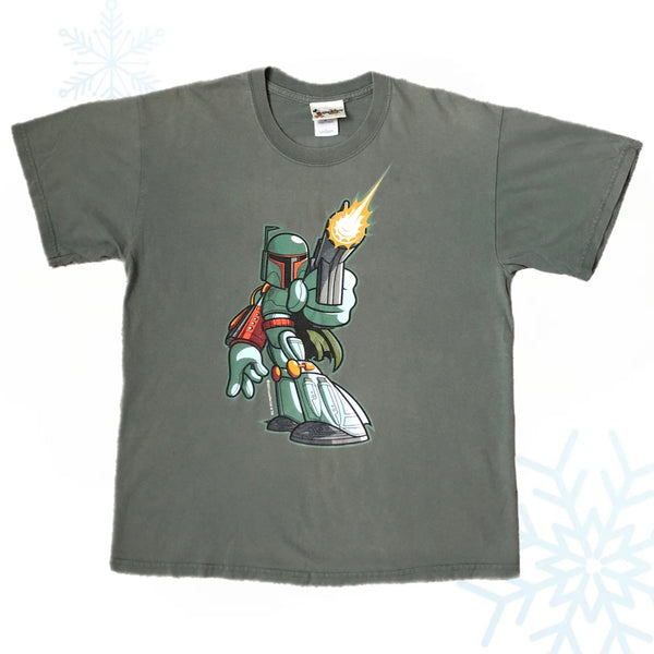 Vintage 2003 Boba Fett Star Wars Disney T-Shirt (L)