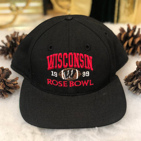 Vintage NCAA Wisconsin Badgers 1999 Rose Bowl Wool Fitted Hat 7 3/4