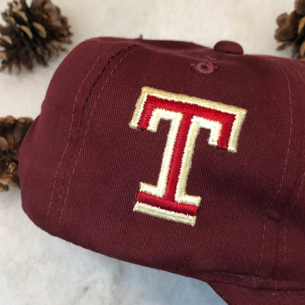 Vintage NCAA Temple Owls Yupoong Snapback Hat *BROKEN SNAPS*