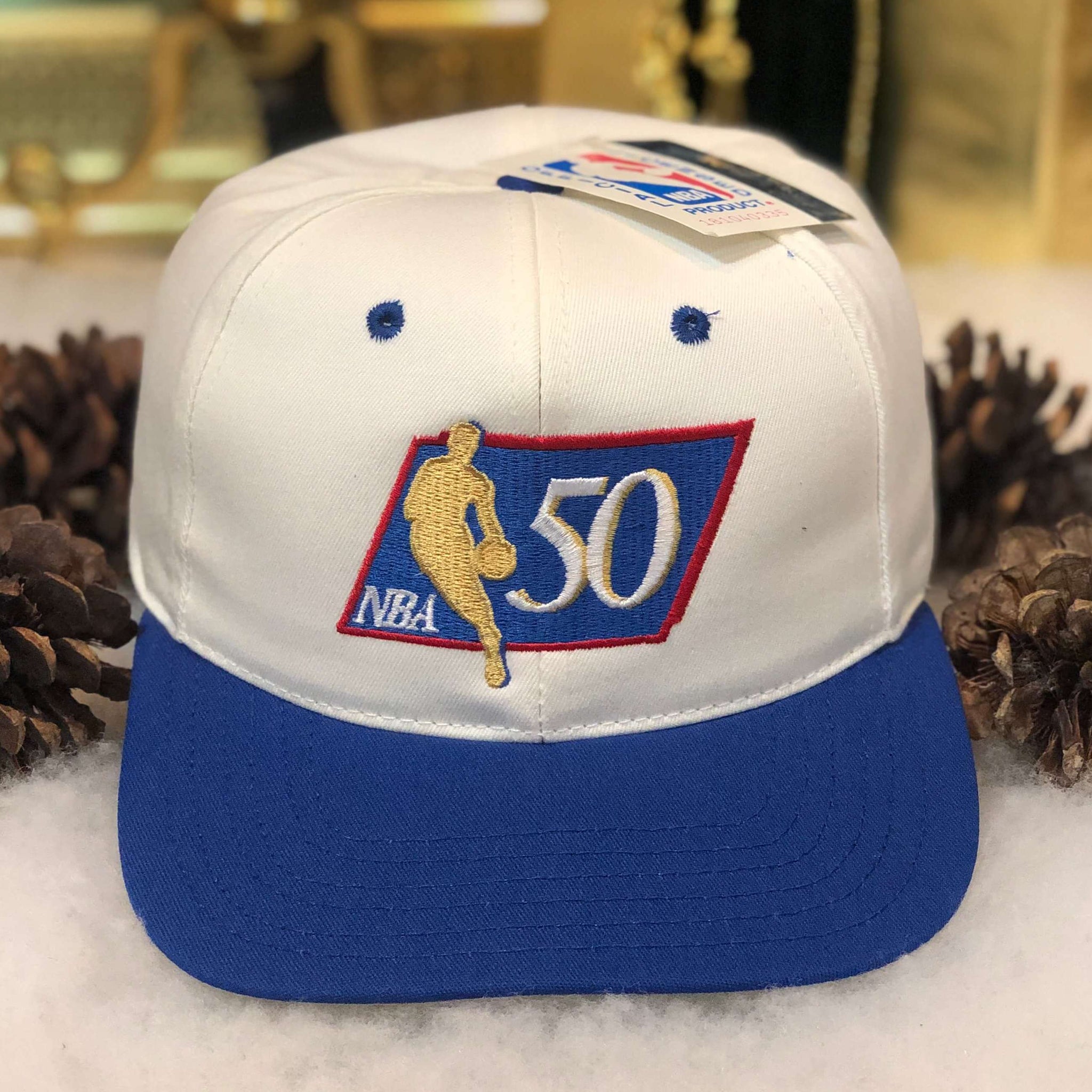 Vintage Deadstock NWT 1996 NBA 50th Anniversary Twins Enterprise Snapback Hat