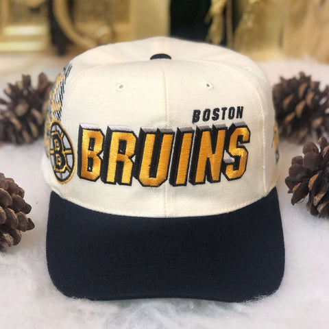 Vintage NHL Boston Bruins Sports Specialties Shadow Wool Snapback Hat