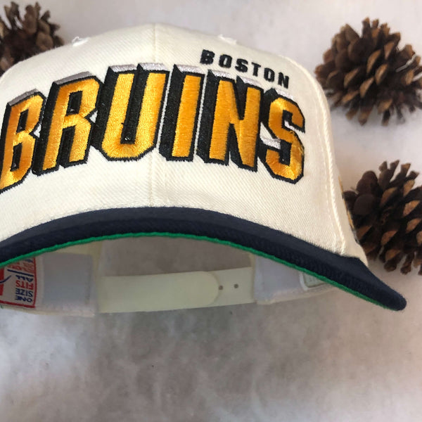 Vintage NHL Boston Bruins Sports Specialties Shadow Wool Snapback Hat