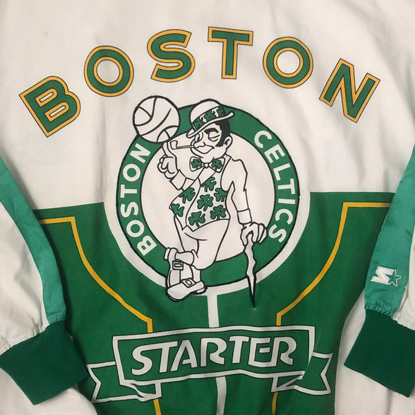 Vintage NBA Boston Celtics Starter All Over Print Crewneck Sweater (L)