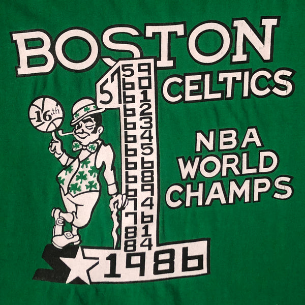 Vintage NBA Boston Celtics 1986 Champions Starter T-Shirt