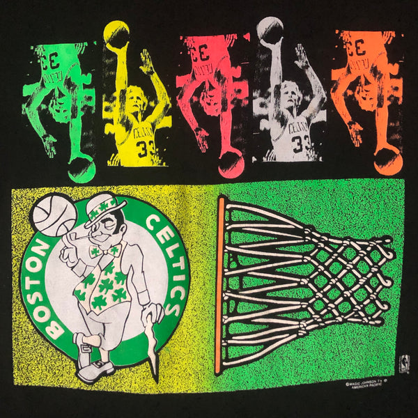 Vintage NBA Boston Celtics Larry Bird Magic Johnson T's T-Shirt (L)