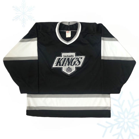 Vintage NHL Los Angeles Kings Wayne Gretzky CCM Maska Air Knit Jersey (L)