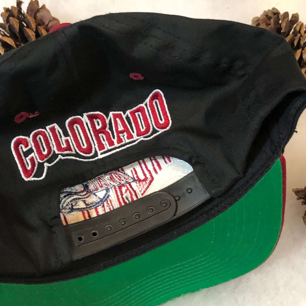 Vintage NHL Colorado Avalanche The G Cap Wave Twill Snapback Hat