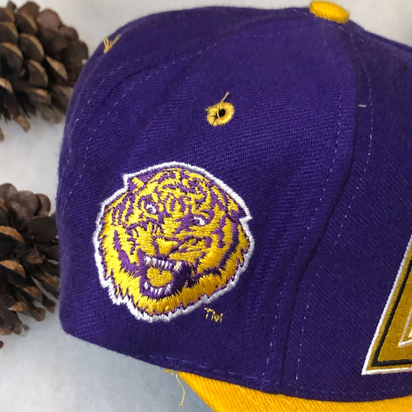 Vintage Deadstock NWOT NCAA LSU Louisiana State University Tigers Graffiti Wool Snapback Hat