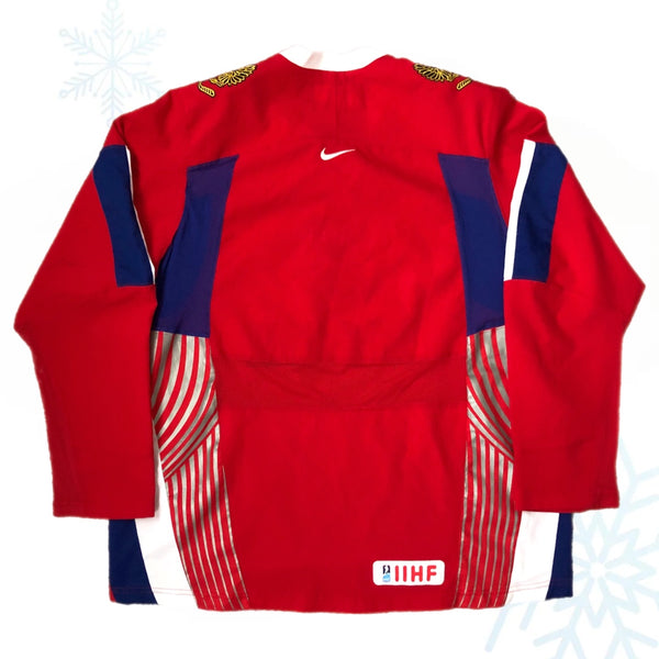 Russia Olympics Hockey Nike Jersey (L)