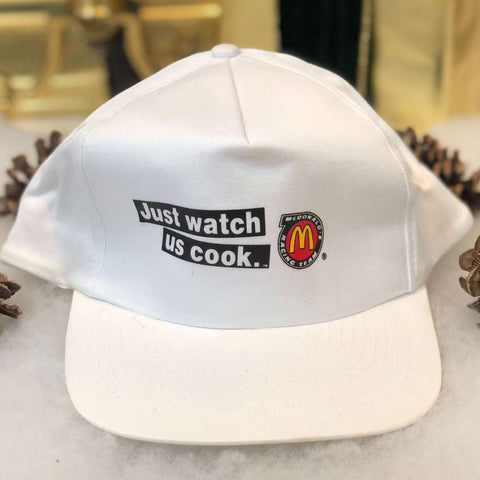 Vintage Deadstock NWOT NASCAR McDonald's Racing "Just watch us cook." KC Twill Snapback Hat