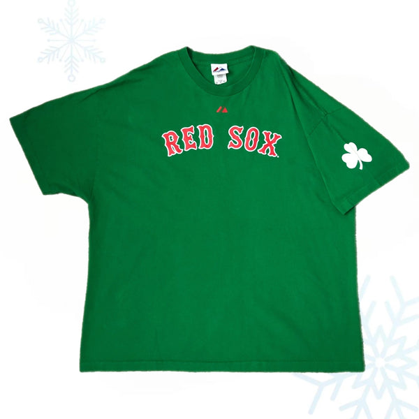 MLB Boston Red Sox David Ortiz St. Patrick's Day Jersey T-Shirt (XXL)