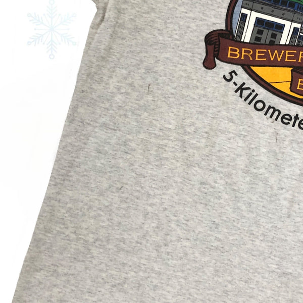 Vintage Mill City Brewing Lowell Massachusetts Brewery Exchange 5k Classic T-Shirt (XL)