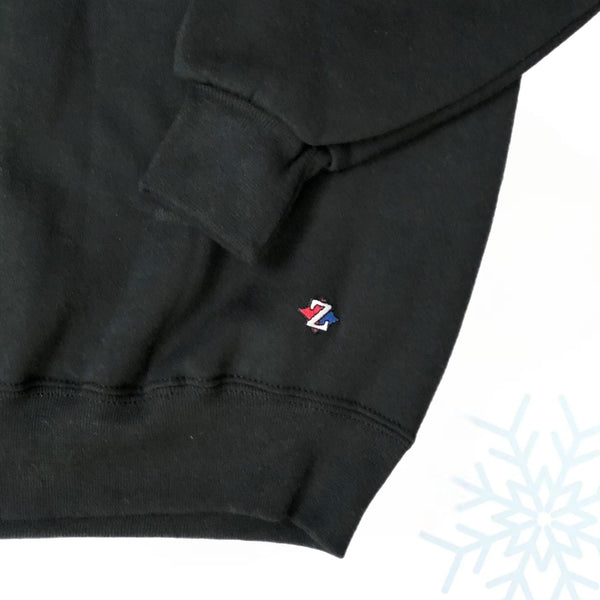 Vintage JERZEES Sport Black Blank Crewneck Sweatshirt (XL)
