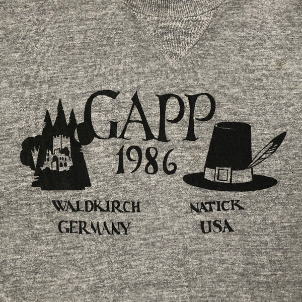 Vintage 1986 GAPP German American Partnership Program Waldkirch Germany Natick USA Russell Athletic Crewneck Sweatshirt (L)