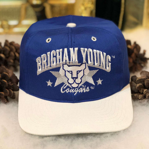 Vintage NCAA BYU Brigham Young Cougars Super Stars Twill Snapback Hat