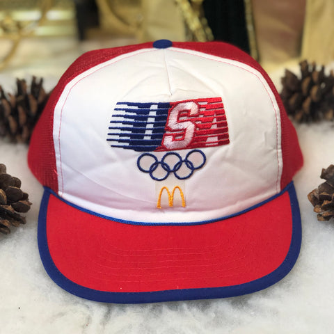 Vintage 1984 Los Angeles Olympics McDonald's USA Trucker Hat