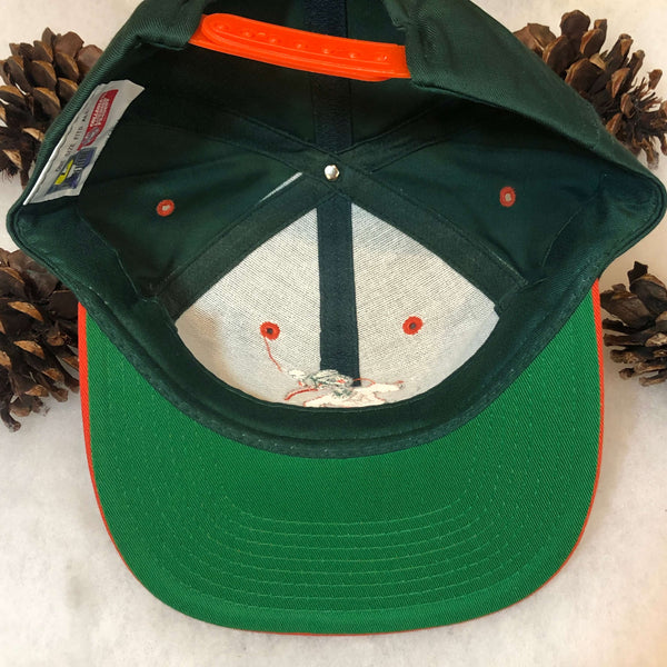 Vintage Deadstock NWOT NCAA Miami Hurricanes Competitor Twill Snapback Hat