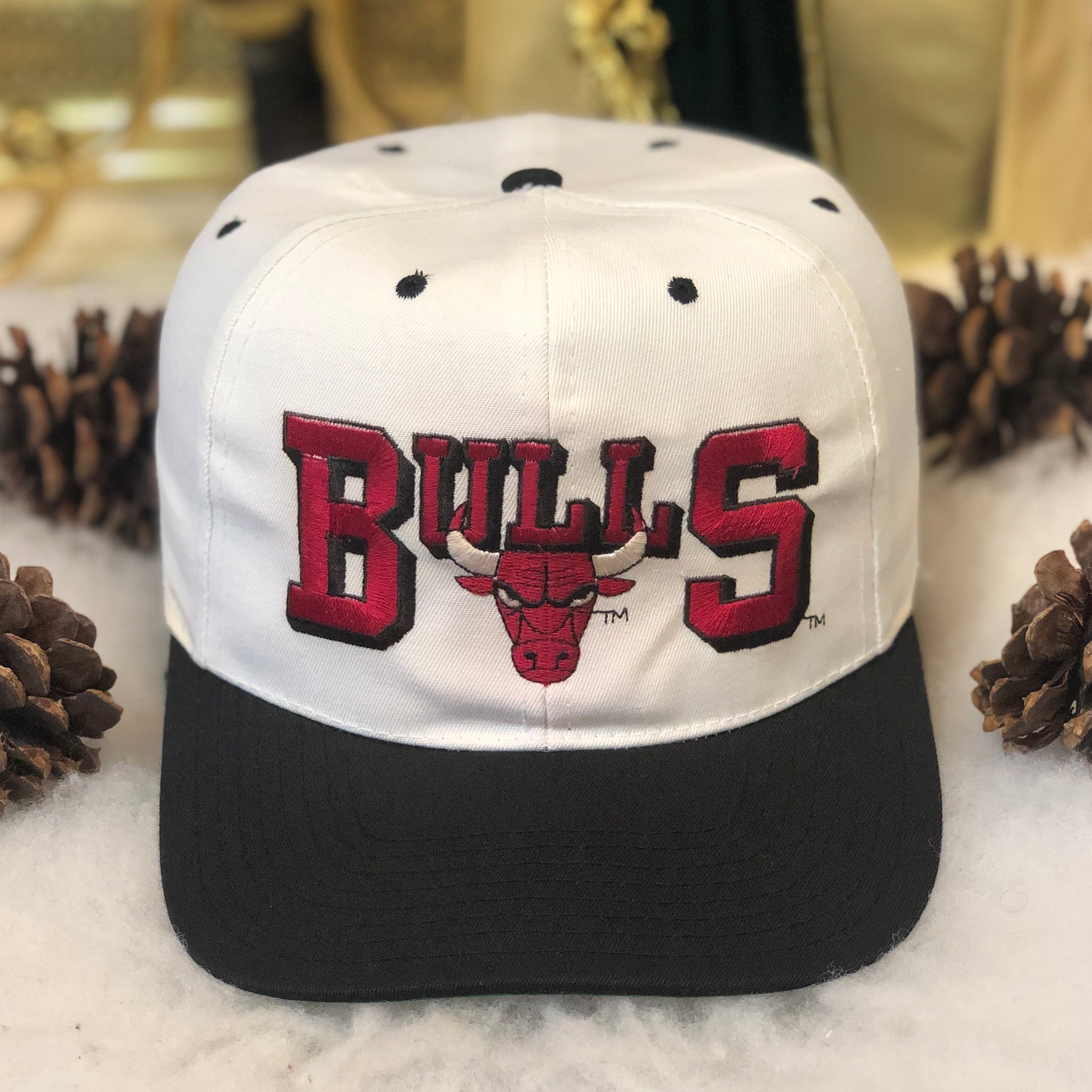 Vintage NBA Chicago Bulls Montgomery Ward Promo Twill Snapback Hat