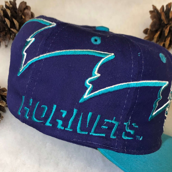 Vintage NBA Charlotte Hornets Logo 7 Twill Snapback Hat
