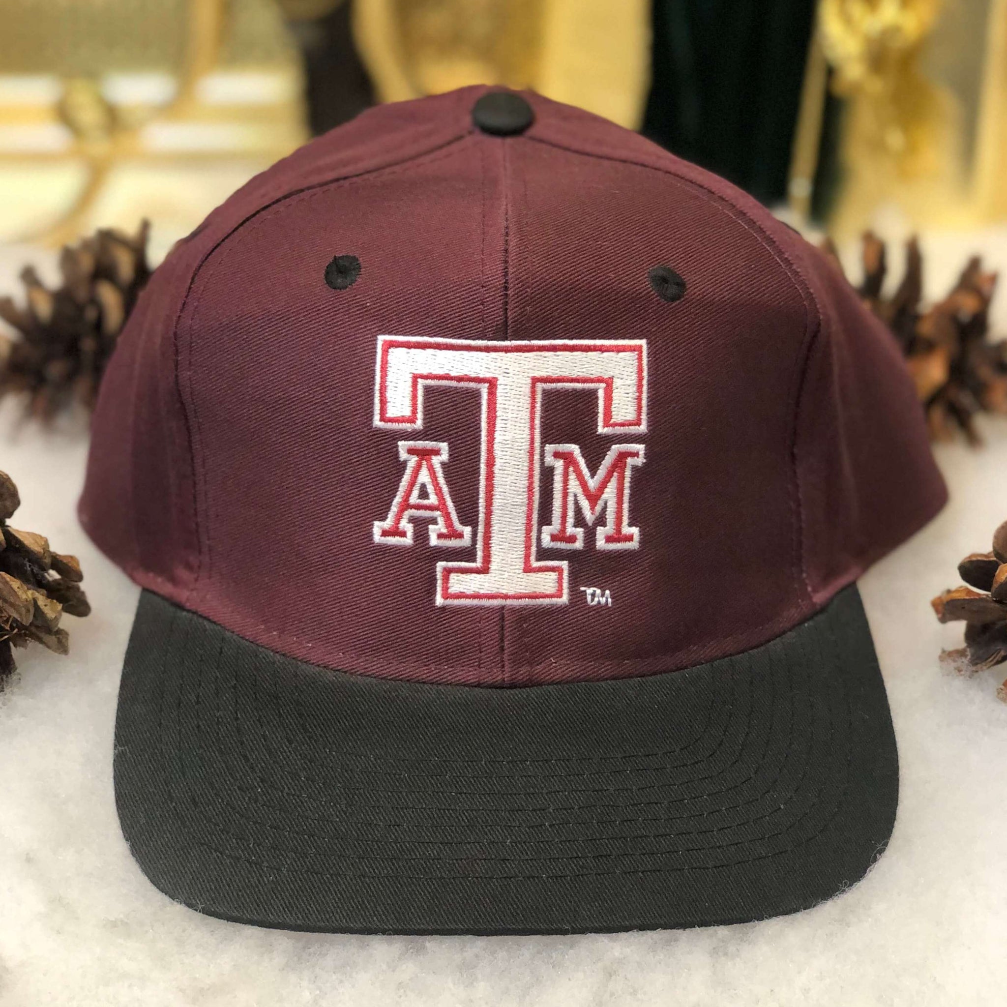 Vintage NCAA Texas A&M Aggies Logo 7 Twill Snapback Hat