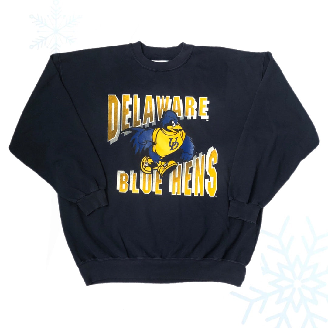 Vintage NCAA Delaware Blue Hens Dodger Crewneck Sweatshirt (XL)