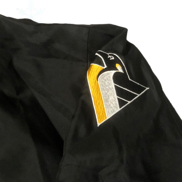 Vintage NHL Pittsburgh Penguins Starter Vneck Pullover Windbreaker Jacket (XL)