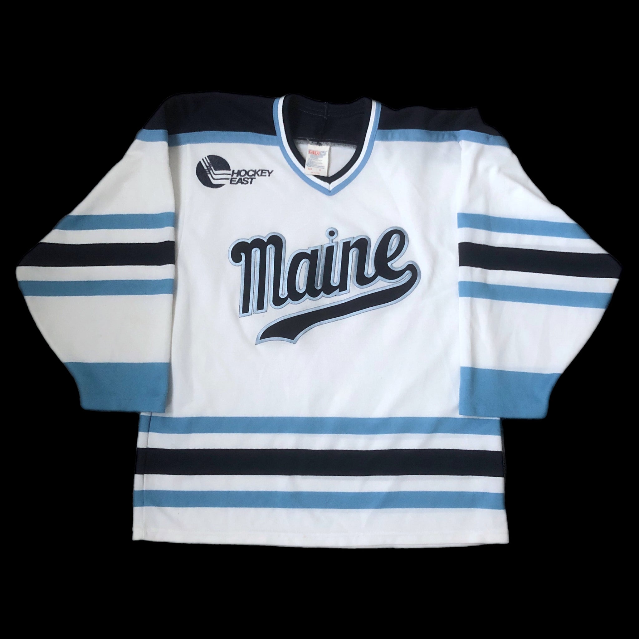 Vintage NCAA Maine Black Bears CCM Maska Air Knit Jersey (M)