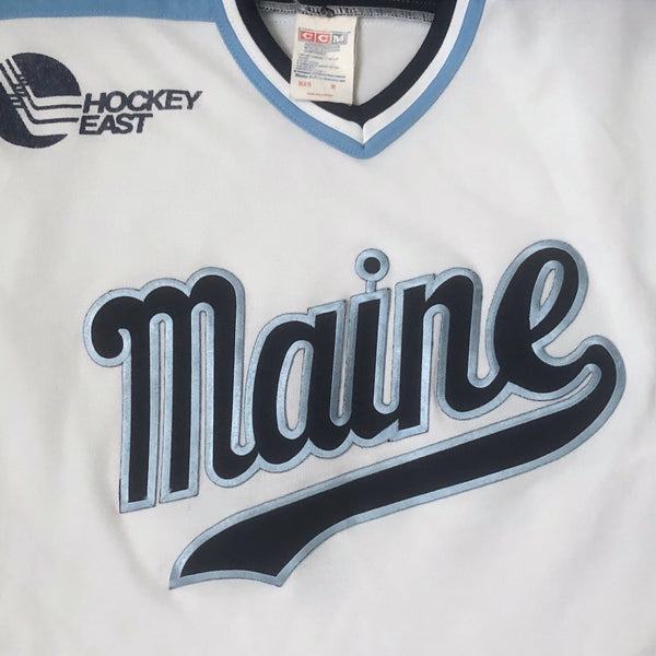 Vintage NCAA Maine Black Bears CCM Maska Air Knit Jersey (M)