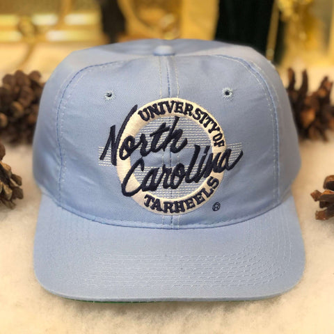 Vintage NCAA UNC North Carolina Tar Heels The Game Circle Logo Twill Snapback Hat