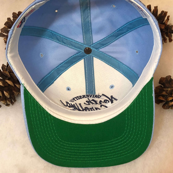 Vintage NCAA UNC North Carolina Tar Heels The Game Circle Logo Twill Snapback Hat