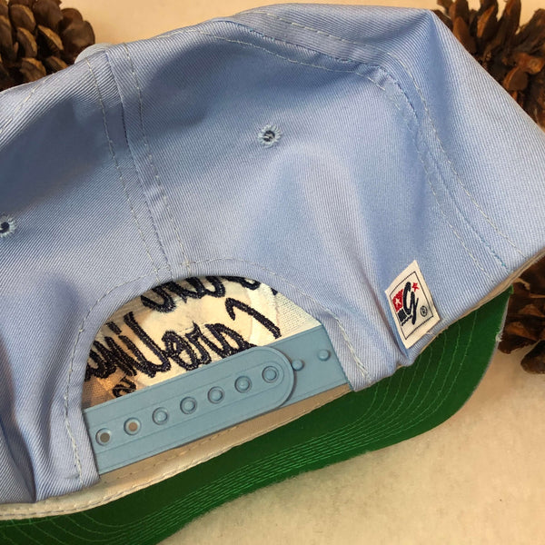 Vintage NCAA UNC North Carolina Tar Heels The Game Circle Logo Twill Snapback Hat