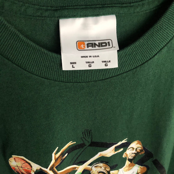 Vintage Deadstock NWOT AND1 Basketball Streetball High 5 T-Shirt (L)
