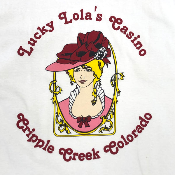 Vintage Lucky Lola's Casino Cripple Creek Colorado T-Shirt (XL)