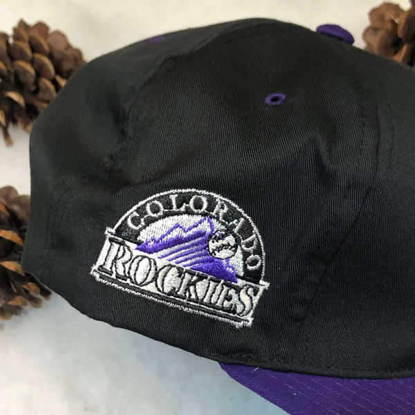 Vintage MLB Colorado Rockies Annco Twill Snapback Hat